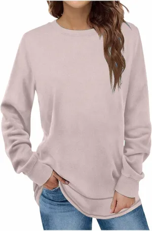 TANGNADE Womens Oversized Sweatshirt Casual Crewneck Long Sleeve Pullover Tops Fall Outfits Ladies Winter Clothing