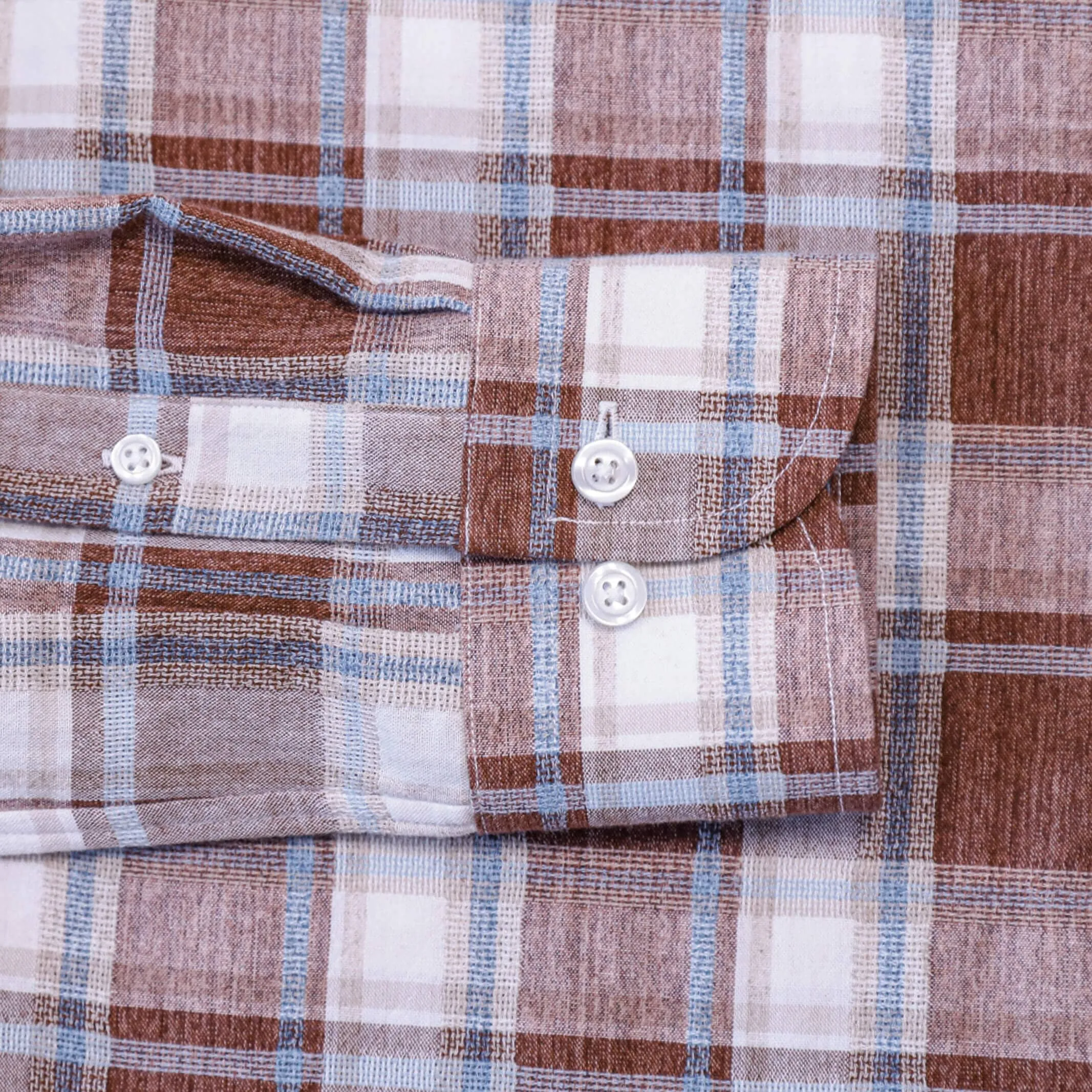 The Brick Red Dorset Plaid Casual Shirt