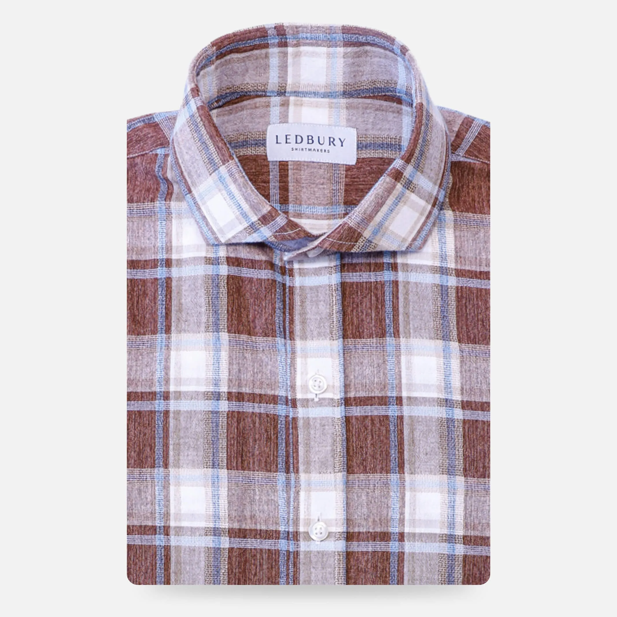 The Brick Red Dorset Plaid Casual Shirt