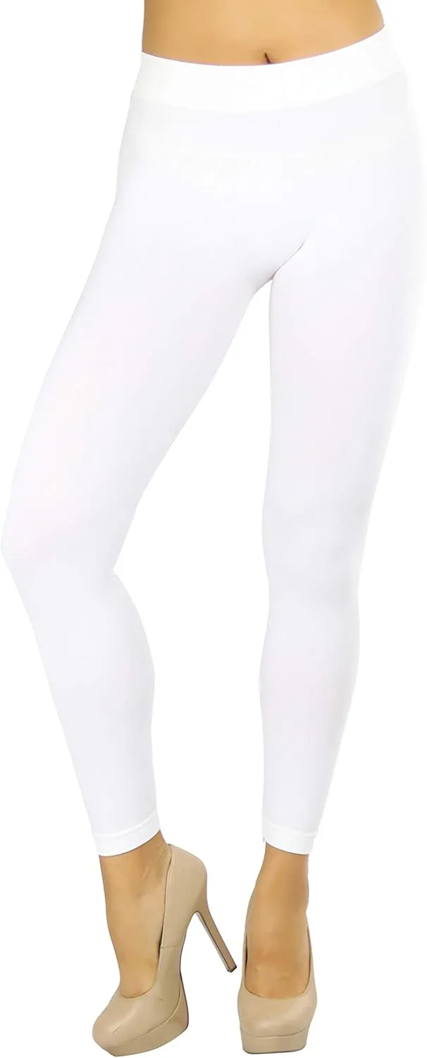 ToBeInStyle Women's Footless Elastic Stretch Leggings