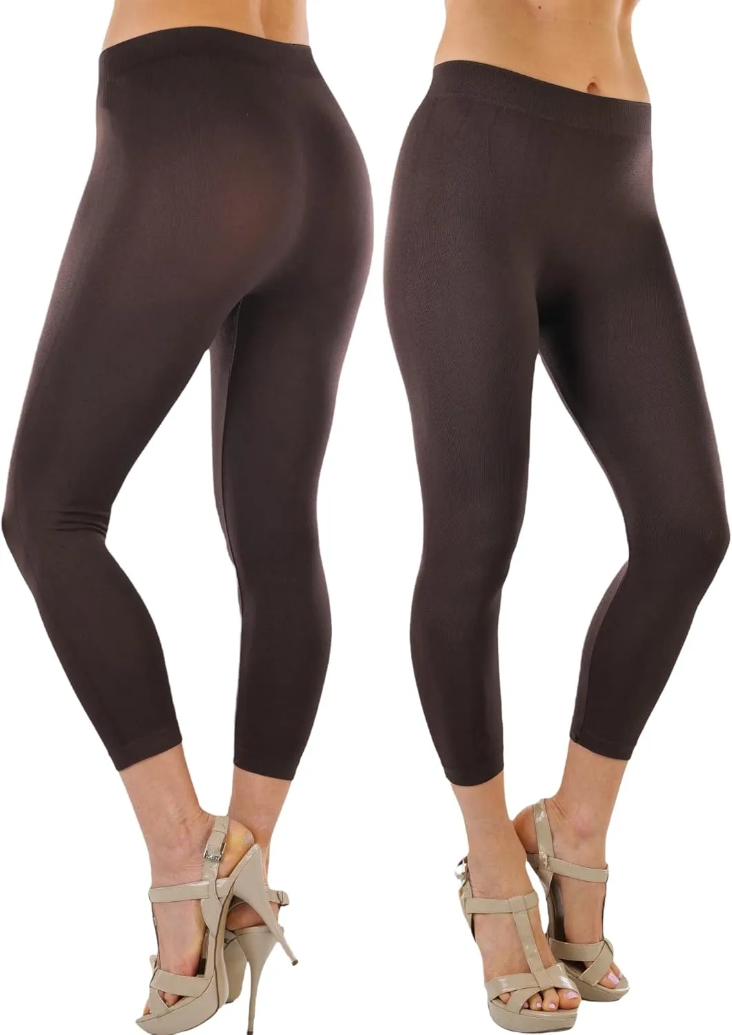 ToBeInStyle Women's Footless Elastic Stretch Leggings