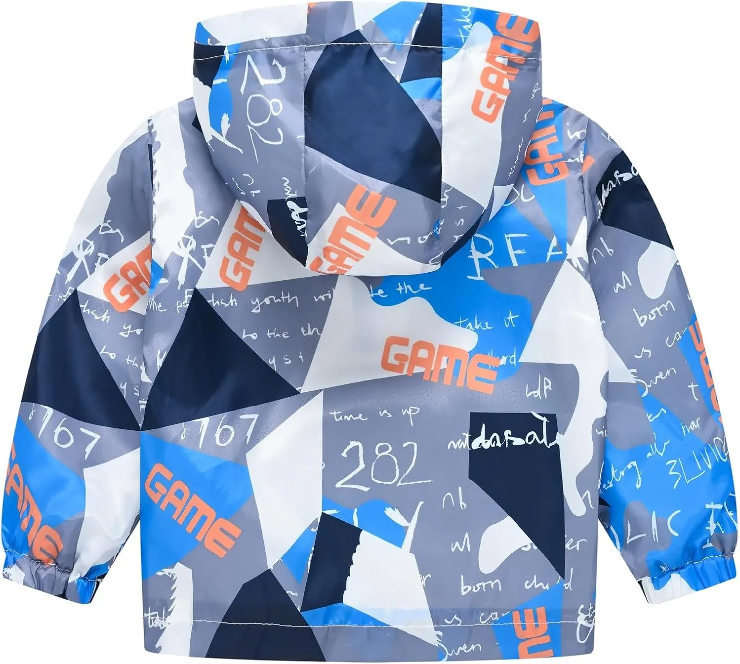 Toddler Baby Spring Jacket Girls Boys Cute Cartoon Windbreaker Coats Rain Jacket Hooded Zip Light Outerwear