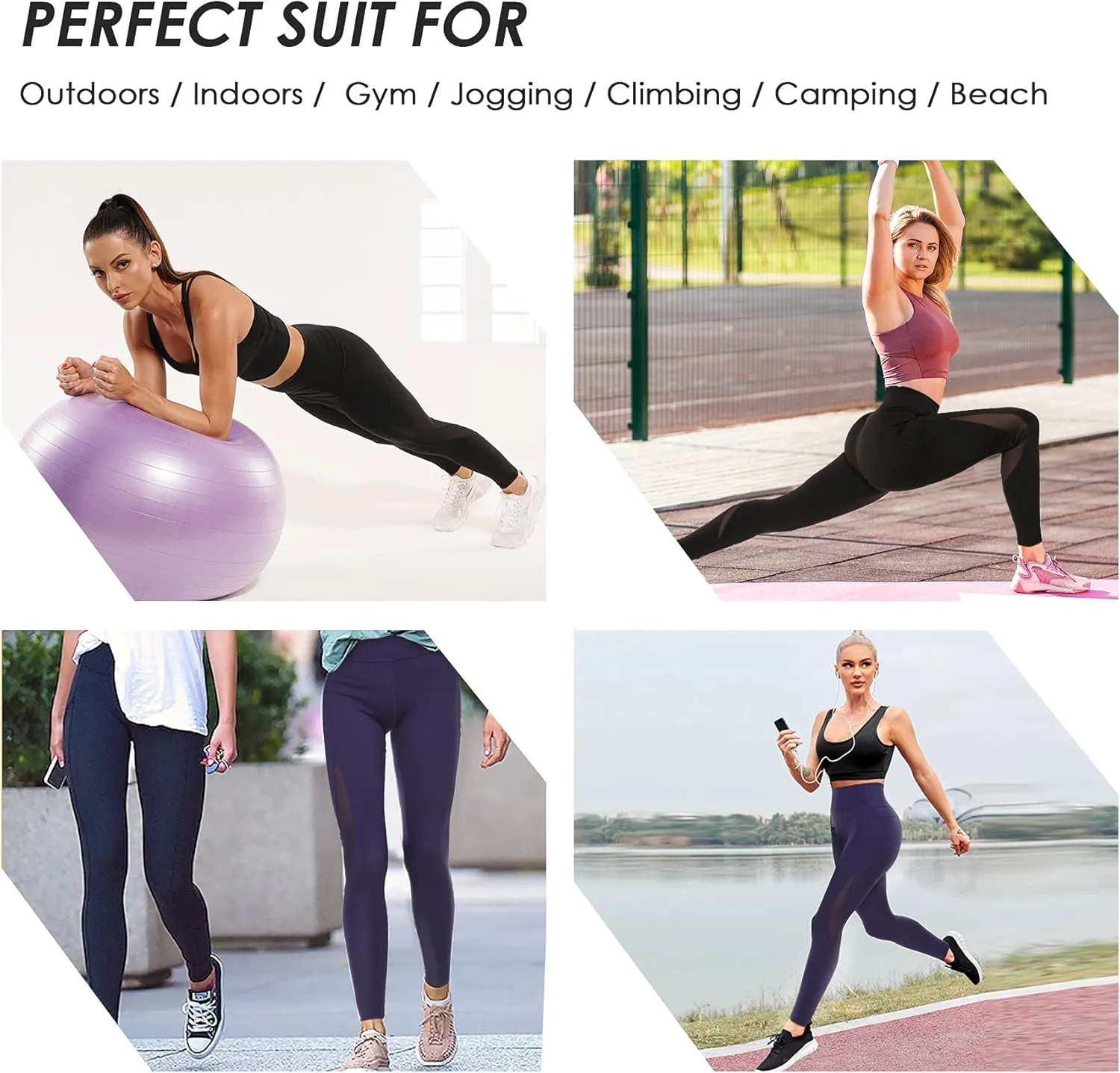 TrainingGirl Mesh Leggings for Women High Waisted Yoga Pants Workout Running Printed Leggings Gym Sports Tights with Pockets