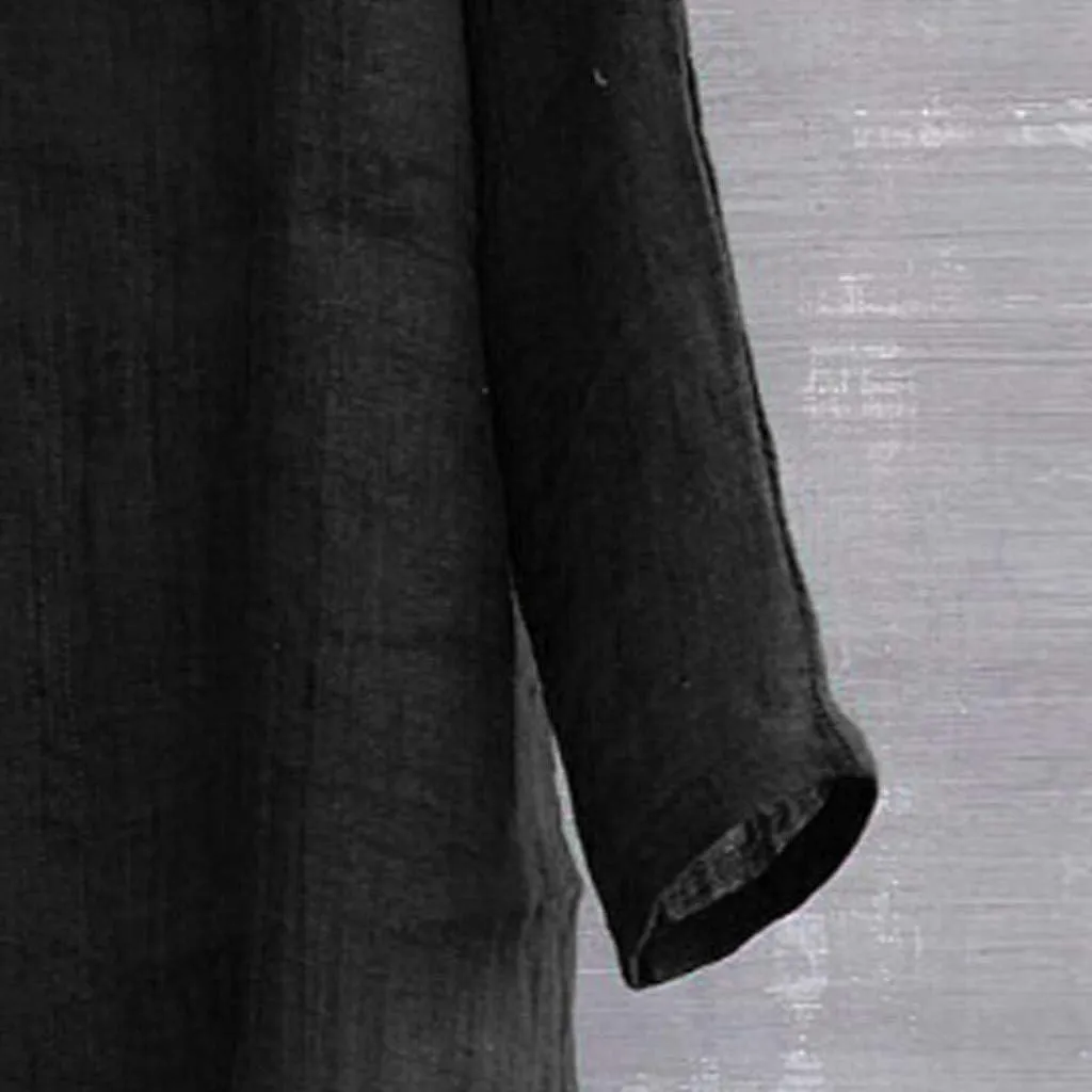 Tuxedo Dress Shirt for Men Solid Casual Long Shirt Comfy Sleeve T Breathable Brief High Neck Men Dress Shirt