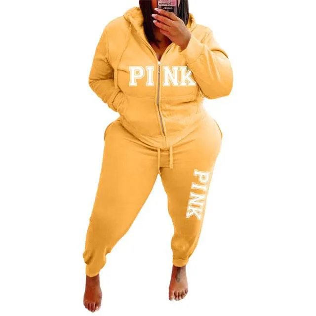 Two Piece Sets Long Sleeved Hoodies Fashion Winter Sportswear