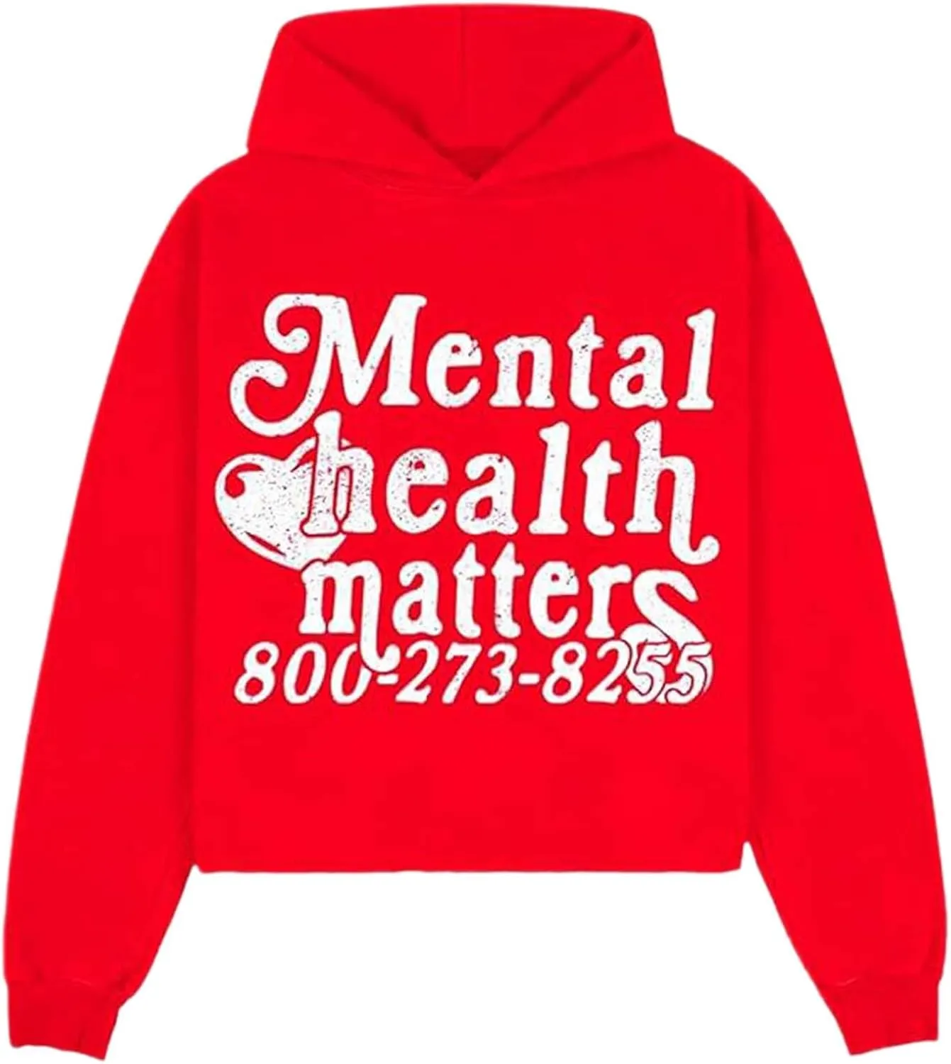 Unisex Y2k Grunge Hoodies Mental Health Print Casual Streetwear Hoodies Gothic Retro Y2k Harajuku Women Men Hoodies