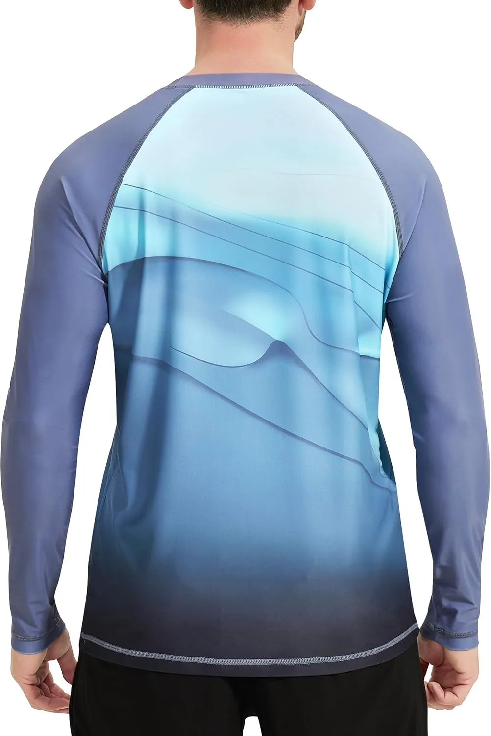 VAYAGER Men's Swim Shirt UPF 50  UV Sun Protection Quick Dry Rash Guard Shirts Short Sleeve Surf Shirt Fishing Beach T-Shirt