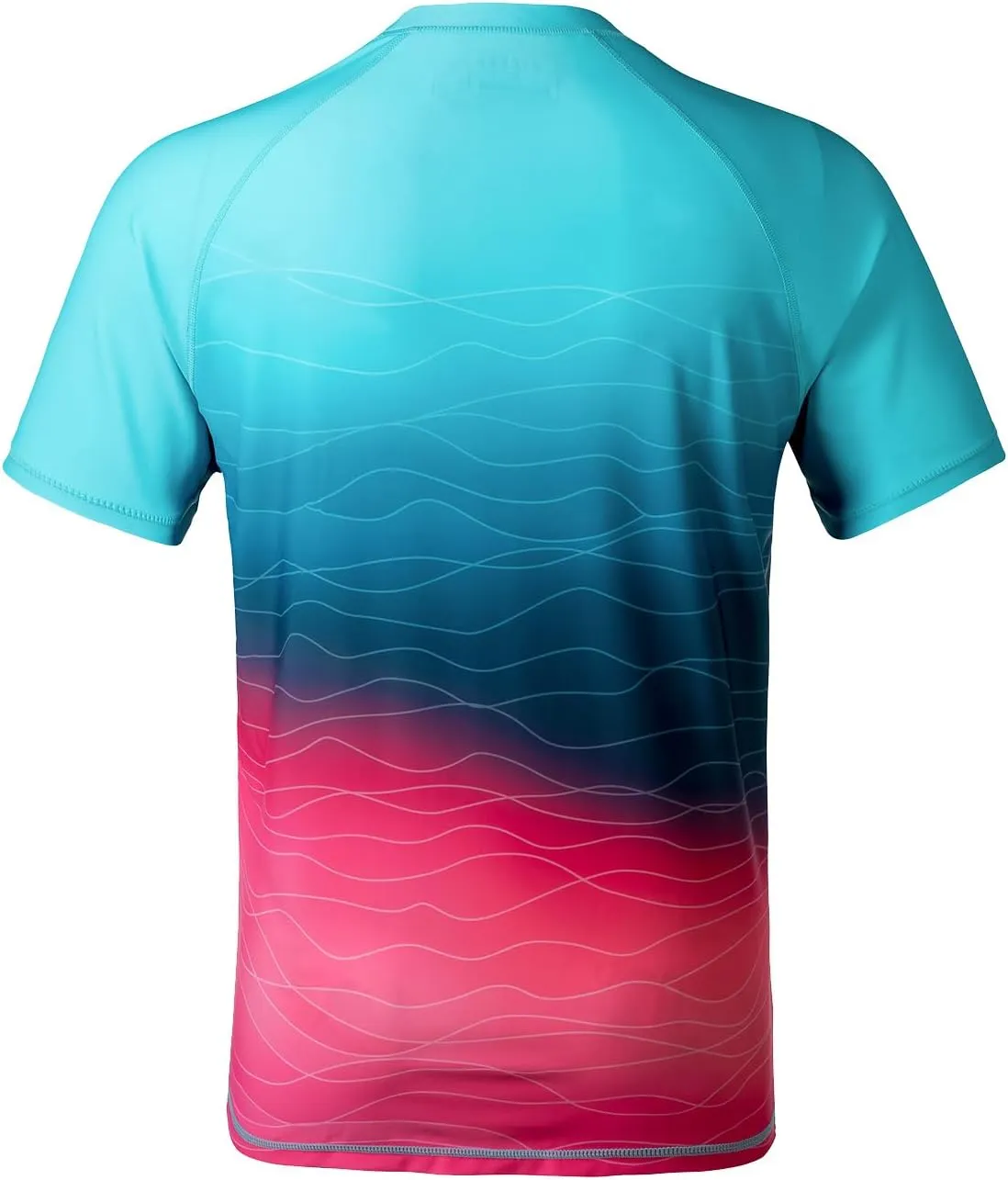 VAYAGER Men's Swim Shirt UPF 50  UV Sun Protection Quick Dry Rash Guard Shirts Short Sleeve Surf Shirt Fishing Beach T-Shirt