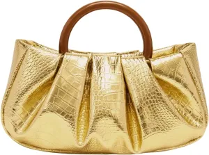 Verdusa Women's Ruched Small Handbag Clutch Purse Dumpling Pouch Bag