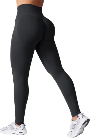 VOYJOY Women Seamless Impact Leggings Scrunch Workout Leggings Medium Waist Tummy Control Butt Lifting Gym Yoga Pants