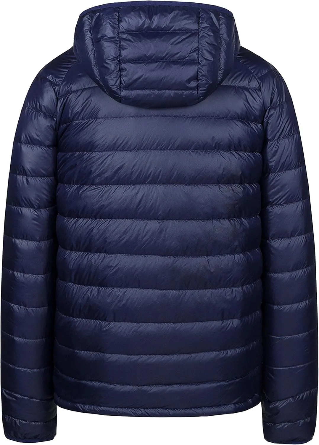 wantdo Men's Packable Down Jacket Lightweight Puffer Jacket Hooded Winter Jacket