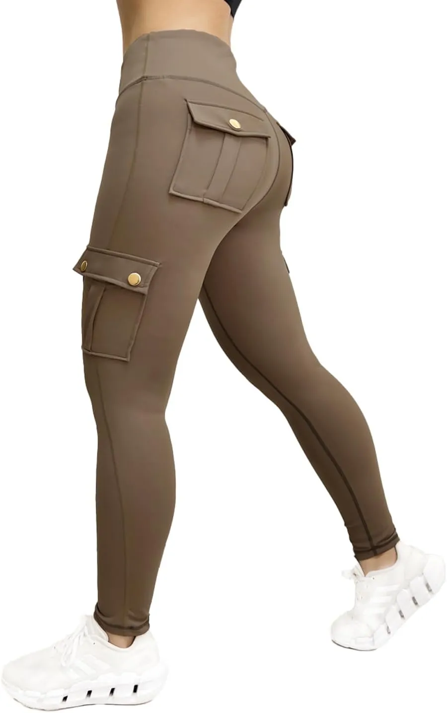 Wavar Scrunch Butt Lifting Leggings with Pockets Cargo Leggings for Women Workout Cargo Pants Tummy Control Yoga Pants