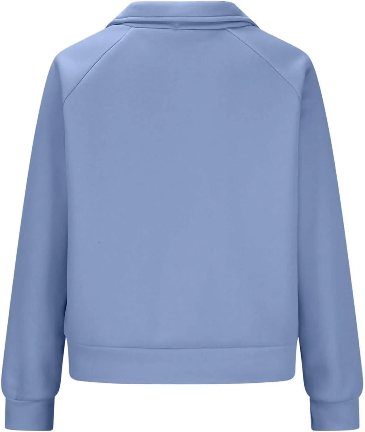 Women Half Zip Up Sweatshirts Trendy Long Sleeve Plain Pullover Fall Casual Oversized Tops Winter Comfort Clothes