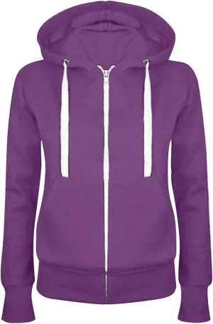 Women Hoodies Long Sleeve Sweatshirts Oversized Solid Casual Full Zipper Jackets Winter Clothes 2023 Fashion Outfits