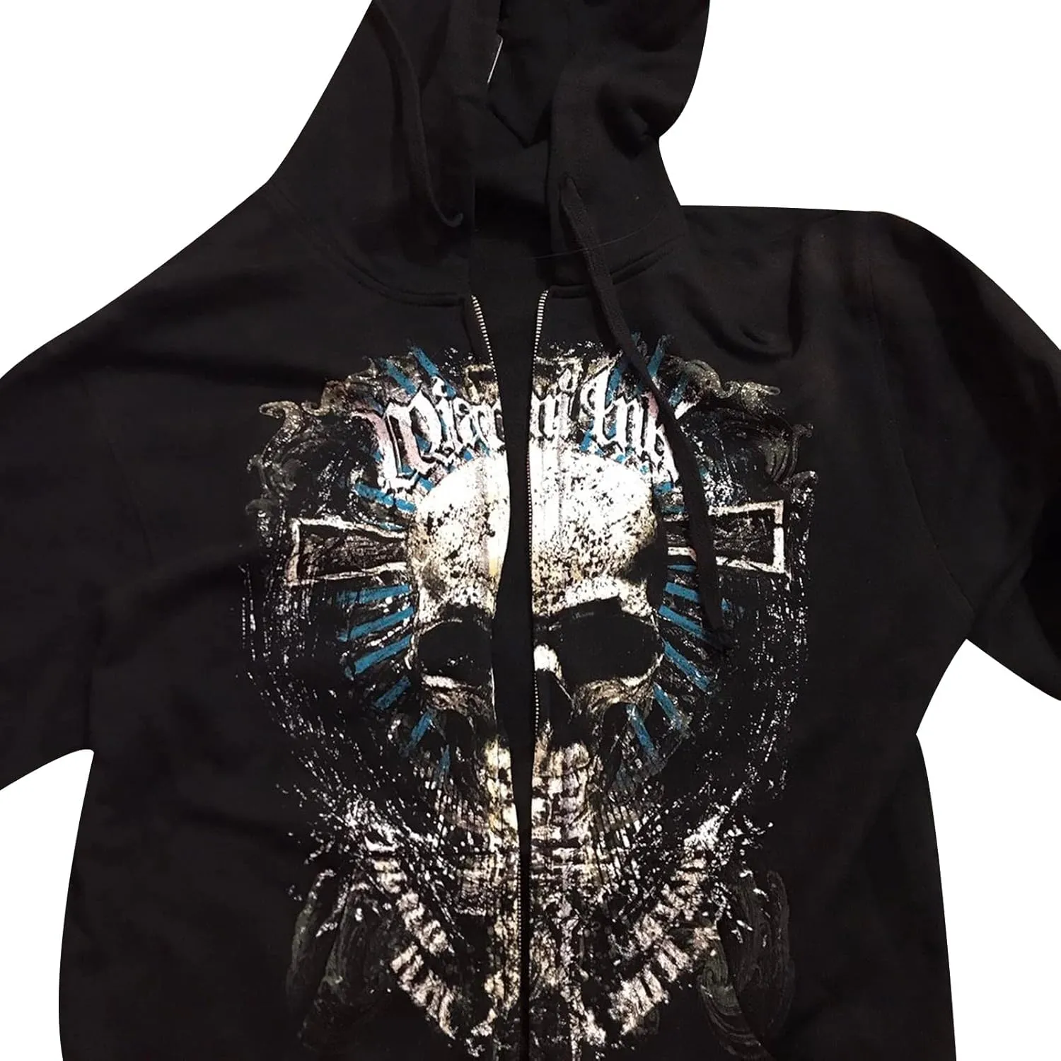 Women Men Y2k Zip Up Hoodie Oversized Skeleton Graphic Hoodies Jacket Aesthetic Vintage Gothic Grunge Sweatshirt
