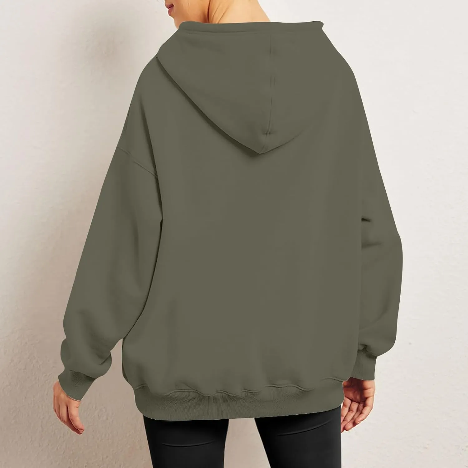 Women's Camo Hoodie Maple-Leaf Print Oversized Sweatshirt Fleece Hooded Sweatshirts with Pocket Casual Fall Pullover