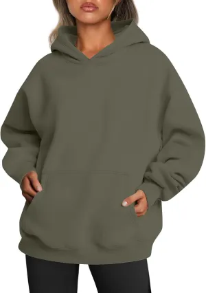 Women's Camo Hoodie Maple-Leaf Print Oversized Sweatshirt Fleece Hooded Sweatshirts with Pocket Casual Fall Pullover