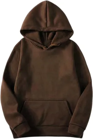 Womens Crewneck Oversized Sweatshirt Drawstring 2024 Fall Warm Cropped Solid Hoodies Loose Long Sleeve Pullover Tops