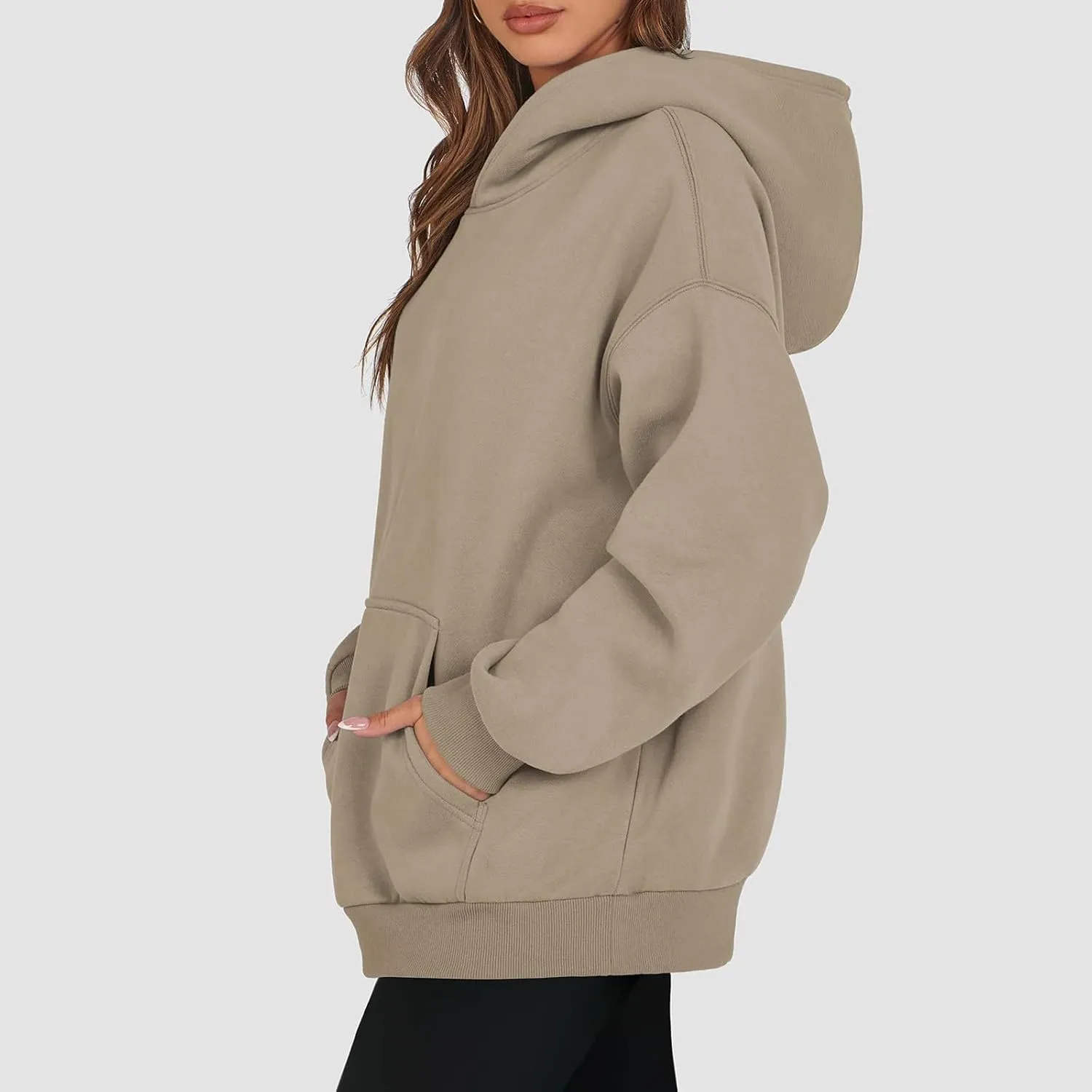Womens Oversized Hoodies Fleece Sweatshirts Long Sleeve Sweaters Pullover Fall Clothes With Pocket 2024