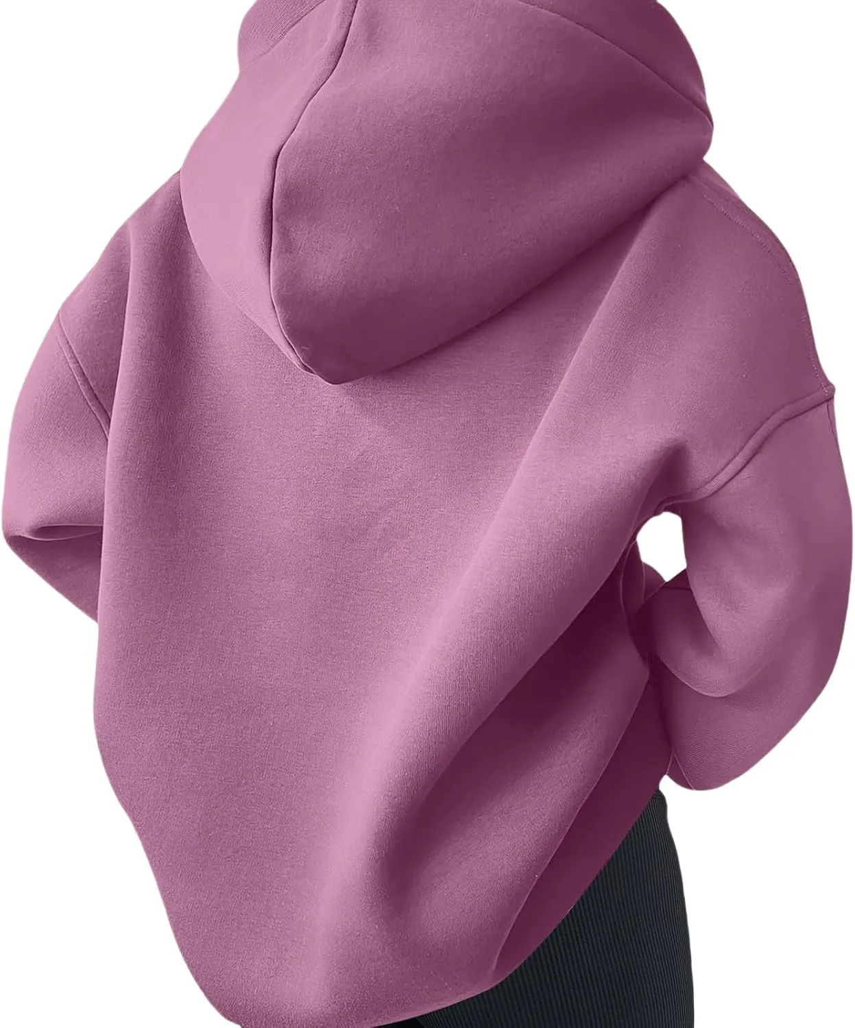 Women's Oversized Hoodies V Neck Sweatshirts Long Sleeve Pullover Casual Fall Teen Girls Preppy Trendy Clothes