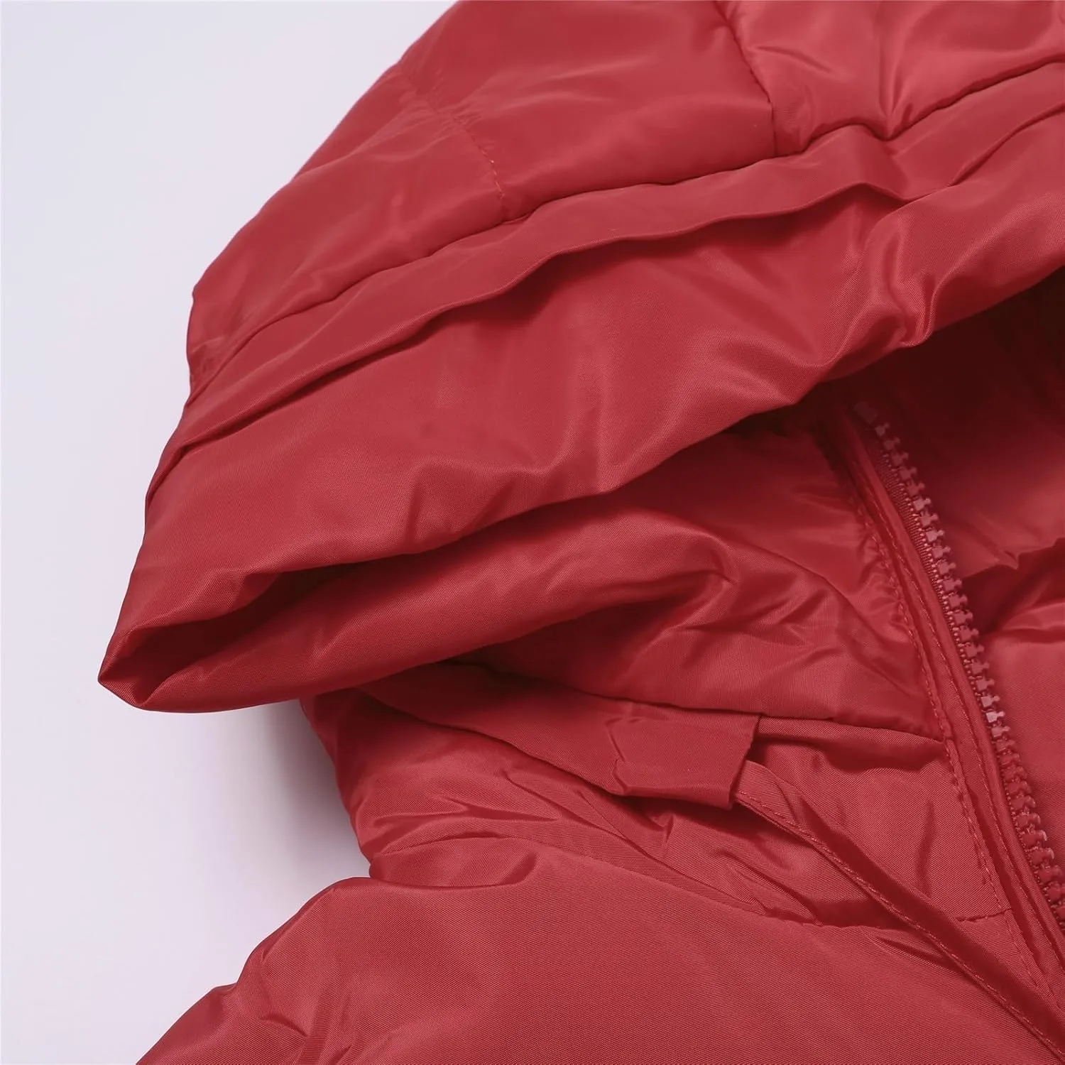 Womens Warm Winter Puffer Hooded Puffer Jacket Lightweight Winter Coat Womens sherpa Fleece Lined Long Jackets