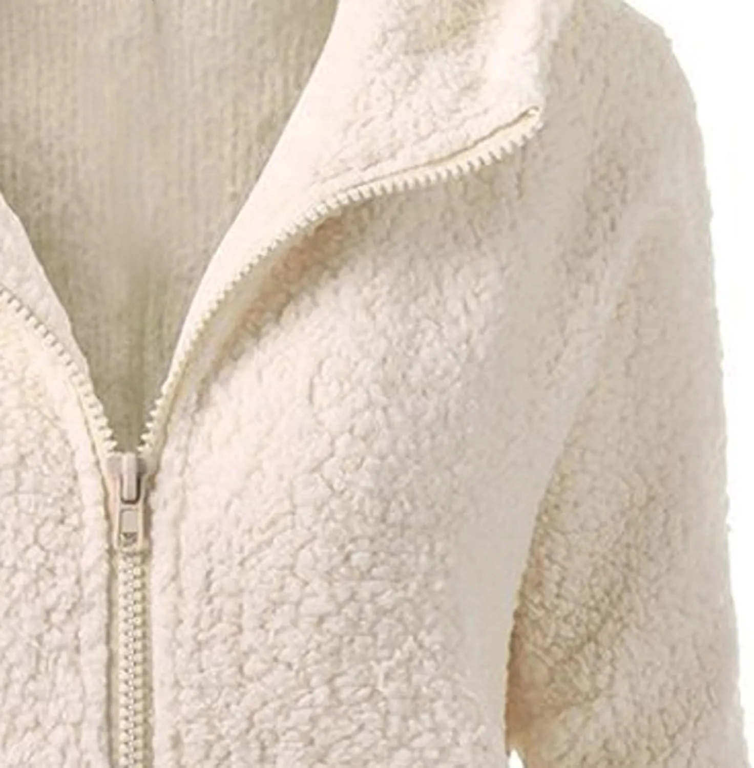 Womens Zip Up Hoodies Lightweight Fleece Lined Coats Winter Warm Coat Outwear Hooded Cotton Wool Coat with Pockets