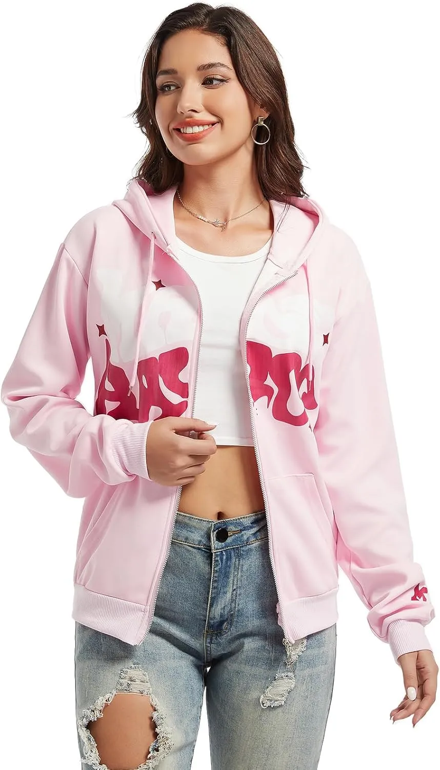 Y2K Hoodies for Women Men Unisex Teen Girls Juniors Aesthetic Hoodie Sweatshirts Streetwear Outfits