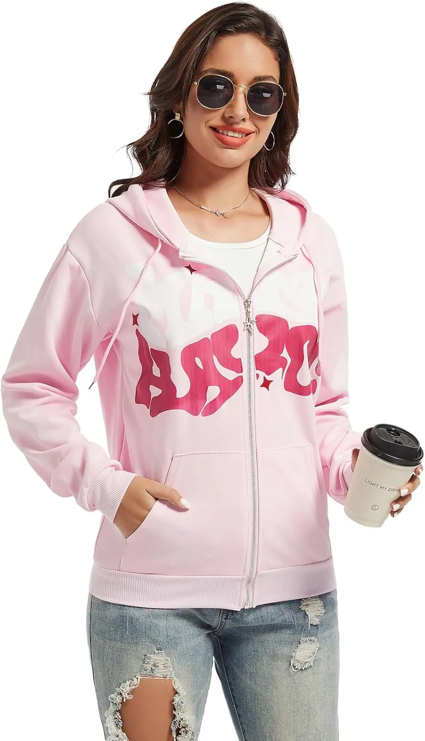 Y2K Hoodies for Women Men Unisex Teen Girls Juniors Aesthetic Hoodie Sweatshirts Streetwear Outfits