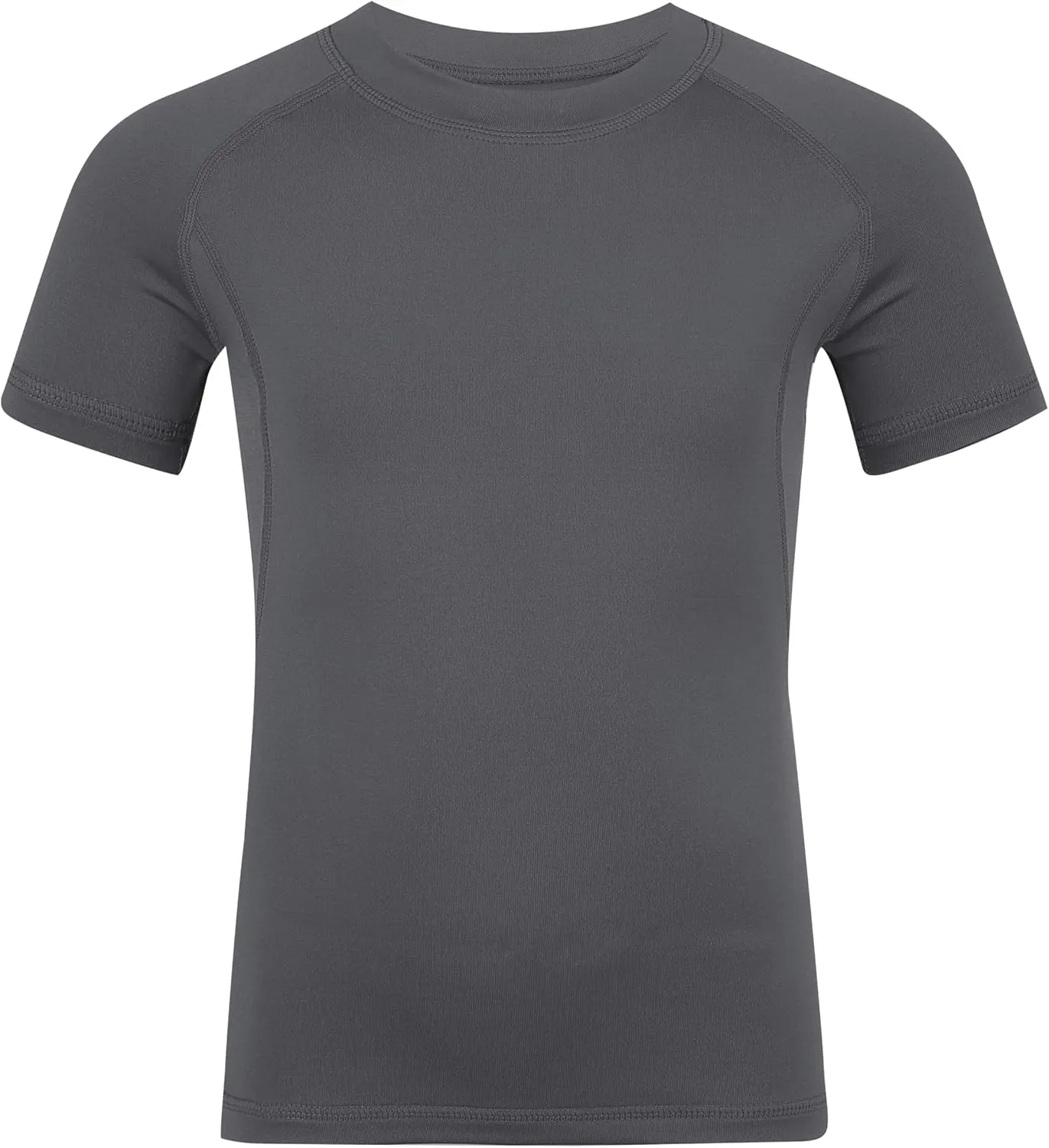 Youth Boys Compression Shirt Short Sleeve Kids Quick Dry Base Layer Undershirt Basketball Athletic T-Shirt