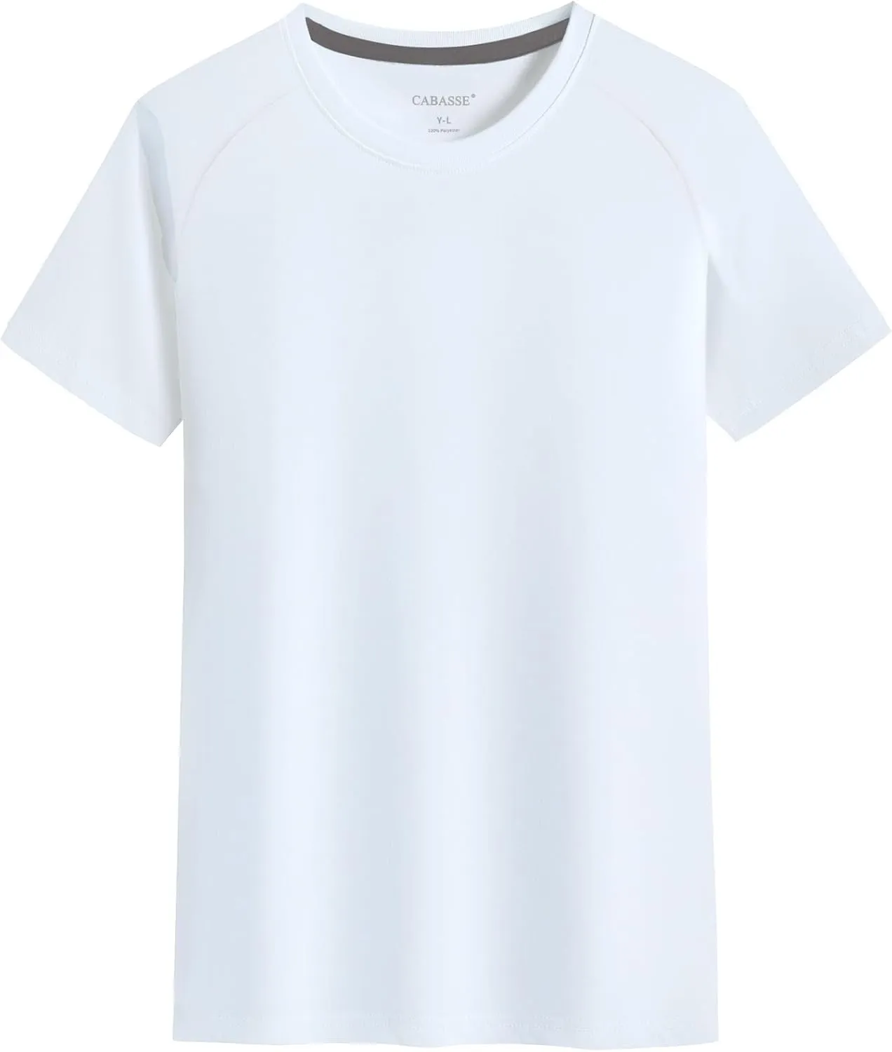 Youth Performance Short Sleeve Shirt, UPF 50 Quick Dry Athletic T Shirt for Boys & Girls