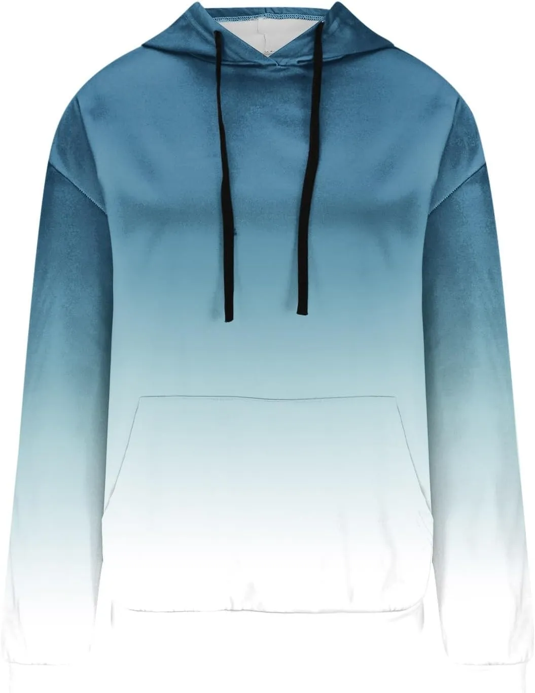 YRAETENM Hoodies for Women Fashion Crew Neck Long Sleeve Fleece Sweatshirts Oversized Lightweight Pullover Tops with Pocket