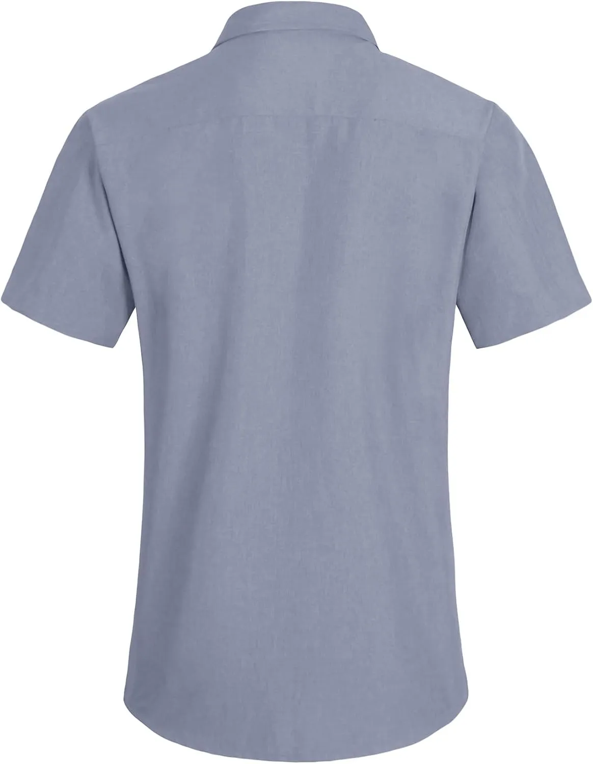 YTD Men's Casual Linen Button Down Shirt Short Sleeve Beach Shirt