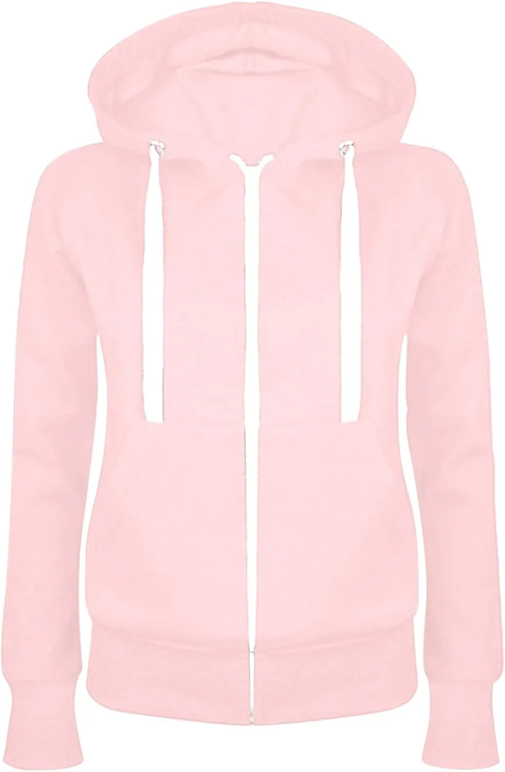 Zip Up Hoodies for Women 2024 Oversized Casual Fall Sweatshirts Fleece Long Sleeve Hooded Pullover with Pockets