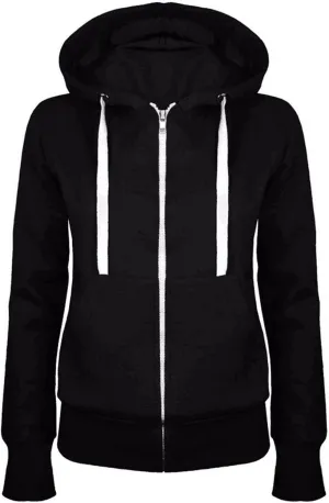 Zip Up Hoodies for Women 2024 Oversized Casual Fall Sweatshirts Fleece Long Sleeve Hooded Pullover with Pockets