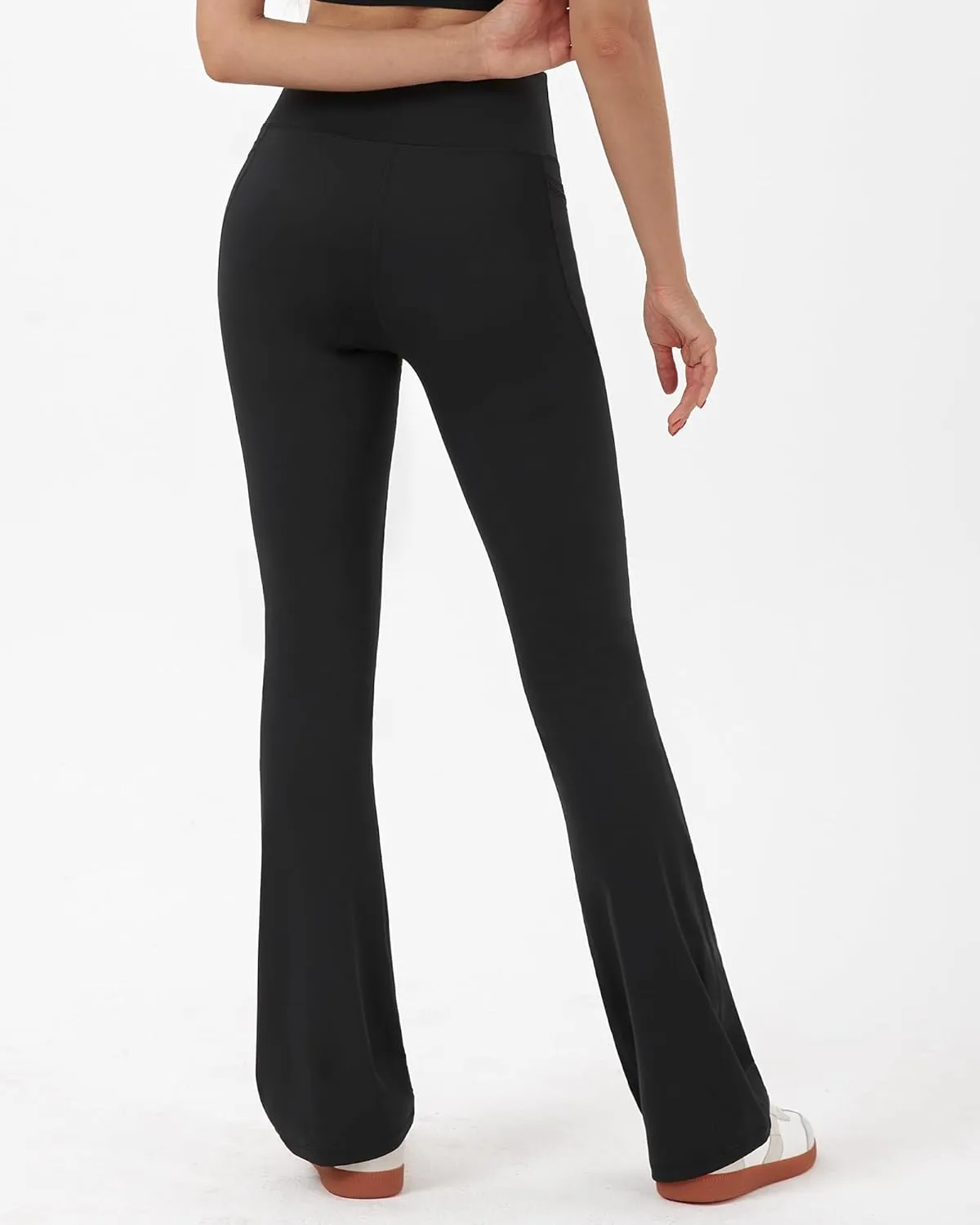 Zylioo 36 34 Inseam Tall Flare Leggings,Long Leggings for Tall Women with Pockets,Tall Flare Yoga Pants